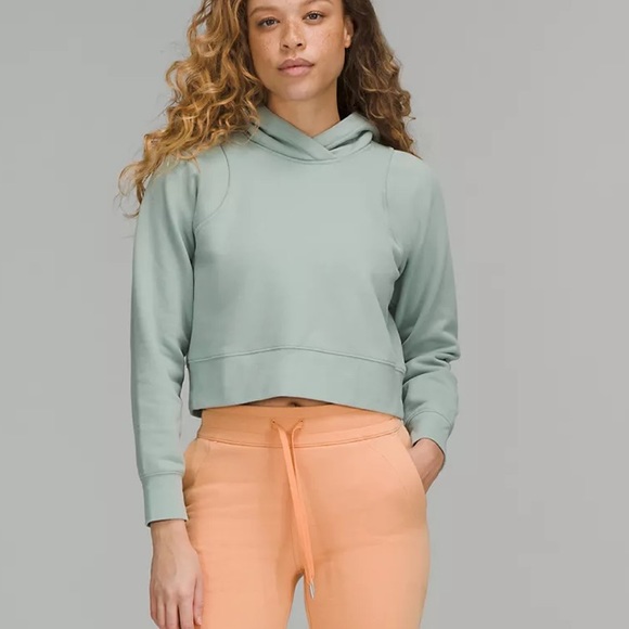 lululemon athletica Jackets & Blazers - 💙LULULEMON LOUNGEFUL CROPPED HOODIE/JACKET-SILVER BLUE-14💙